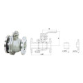 API 2 PC Type Flange End Isolation Ball Valve